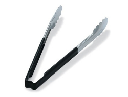 Serveertang zwart 305 mm, per stuk