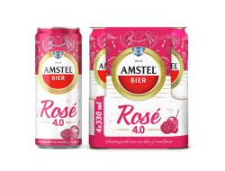Rosébier 4% 30 cl per blik, tray 12 blikken.