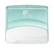 Tork Gevouwen reinigingsdoek dispenser wit en turquoise W4, per stuk