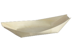 Amuse bootje 215x110mm hout FSC, doosje 50 stuks