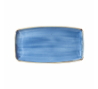 Churchill Oblong bord Stonecast Cornflower Blue 345 x 185 mm, doos 6 stuks