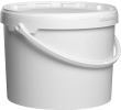 Hendi Emmer met deksel wit 22x29 cm 11,5 ltr, per stuk