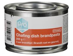 Chafing dish brandpasta ethanol 200 gr per stuk, 3 uur branduren, doos 72 stuks