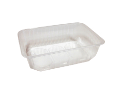 Bak 500 ml transparant plastic, pak 50 stuks