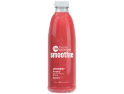 Smoothie aardbei banaan HHP, fles 1 ltr