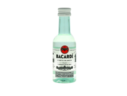 Bacardi carta blanca 40% 5 cl per fles, tray 10 flessen