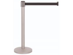 Afzetpalen RVS met trekband zwart, per set