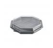 Duni Octaview 1-vaks 830 ml 23 x 23 x 5 cm grijs kunststof, doos 192 stuks