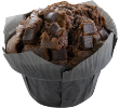 Ready to bake Muffin Double Chocolate 125 gr per stuk, doos 24 stuks