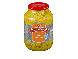 Atjar tjampoer 2,45 kg per pot, tray 3 potten
