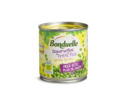 Extra fijne doperwten 225 ml per blik, tray 12 blikken