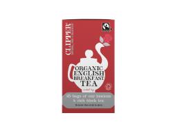 English breakfast thee fairtrade biologisch 2,2 gr per zakje, doosje 25 zakjes